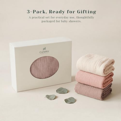 3 Pack Cotton Muslin Baby Bassinet Fitted Sheet - Image 6