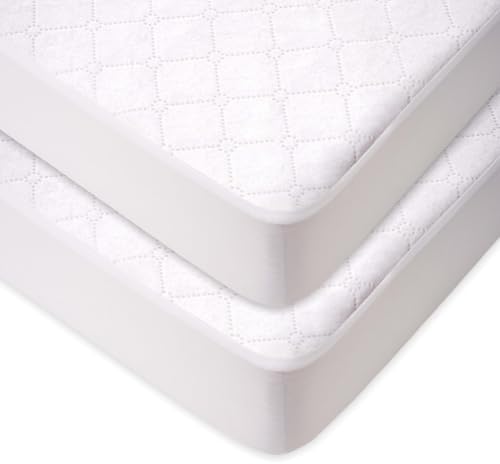 American Baby Company 2 Pack Waterproof Crib Mattress Protector 52" x 28" by AmericanBabyCompany