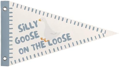 Silly Goose On the Loose Pennant Banner Flags Toddler Playroom Decor by Unknown