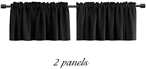 DONREN 18 Inches Long Blackout Curtain Valances - Image 5