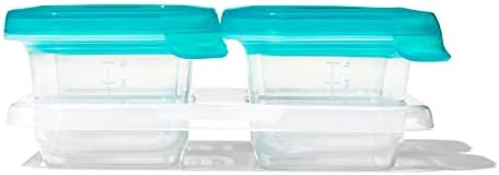 OXO Tot Silicone Baby Food Storage Container, Set of Four, 4oz Containers - Image 3