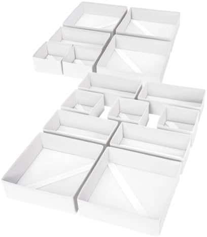 DIMJ Drawer Organizer Clothes, 15 Pack Fabric Drawer Organizer Bins, Foldable by DiMJ
