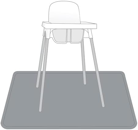 BapronBaby Minimalist Slate Waterproof Splash Mat Catch All Floor Cover - Image 3
