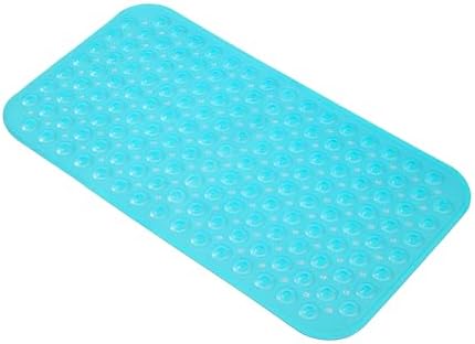 Anti-Slip Bathtub Shower Mat 28×15 Inch Clear Green by ERASILKEN-X