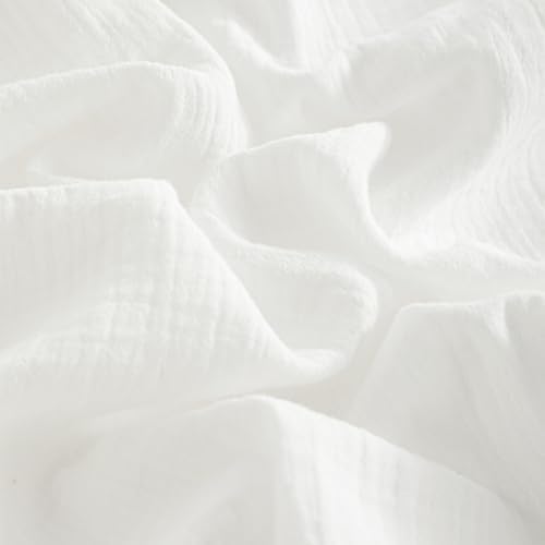 NTBAY Mini Crib Muslin Fitted Sheets, 2 Pack, 24 x 38 - Image 3