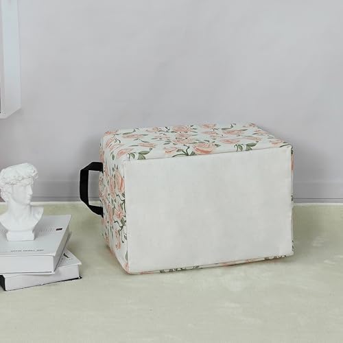 Rectangular Collapsible Champagne Rose Storage Basket Nursery Organizer - Image 7