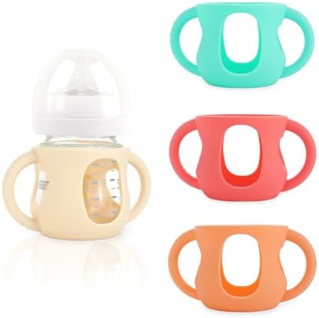 4-Pack Silicone Sleeves for Philips Avent Glass Bottles 4 oz by Unknown