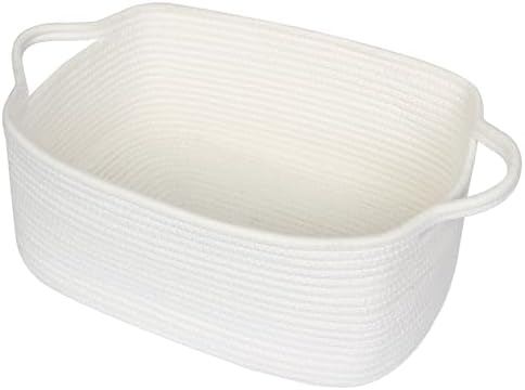 Cute White Woven Basket, Empty Gift Basket by Unknown