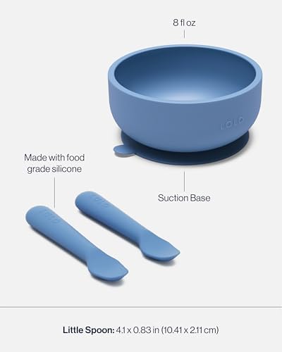 Lalo Starting Solids Kit, 4-Piece Non-Toxic Silicone Baby Feeding Set - Image 4