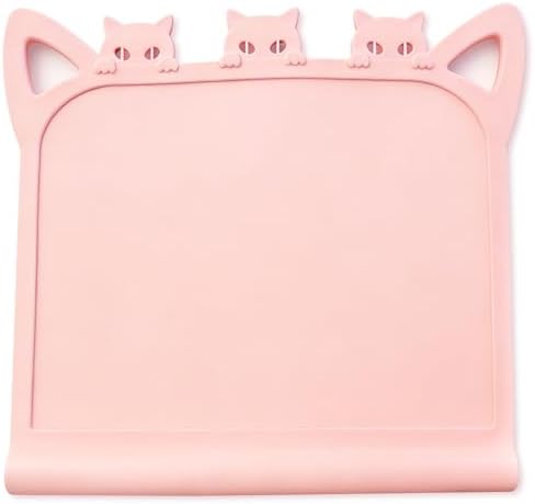 Silicone Toddler Placemat with Teething Table Edge Bumper by BIGSPINACH