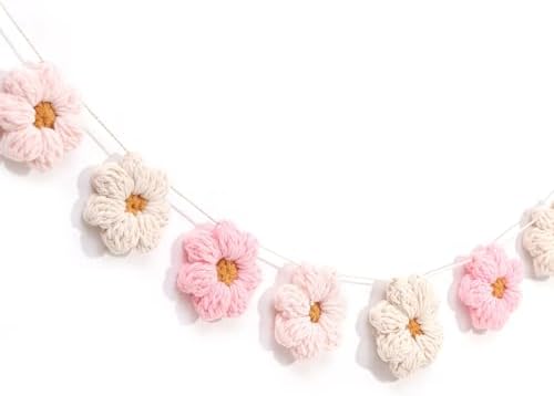 Boho Crochet Daisy Garland by LINLULU