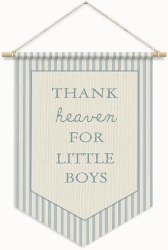 Baby Boys Room Nursery Decor, Thank Heaven by Unknown