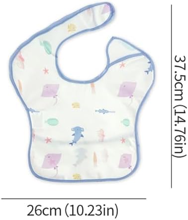 3-Pack Mess Proof Baby Bibs for Eating, Lightweight - Image 2