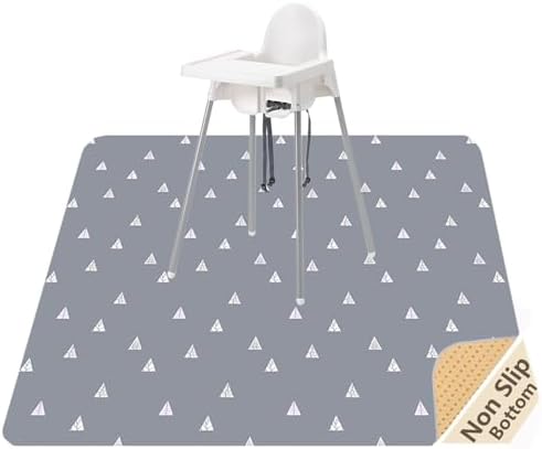 51” Baby Splat Mat for Under High Chair/Arts/Crafts, WOMUMON Washable by WOMUMON