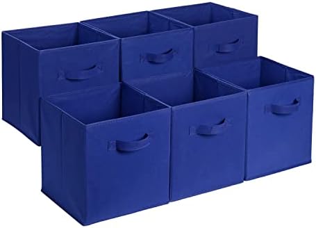 Amazon Basics Collapsible Fabric Storage Bins, Cube Organizer by AmazonBasics