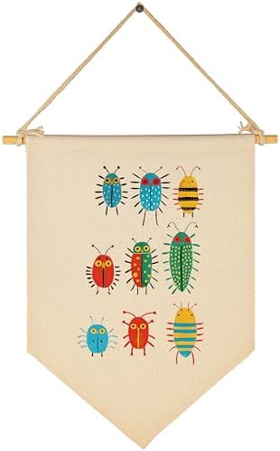Whimsical Bugs Wall Art-Nursery Baby Room Playroom Wall Decor Gift by Sioial