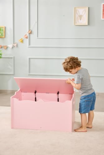Amazon Basics Kids Wooden Toy Storage Chest - Image 2