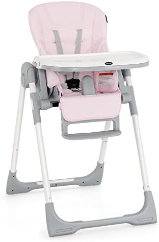 INFANS High Chair for Babies and Toddlers Reclining Seat Pink by INFANS