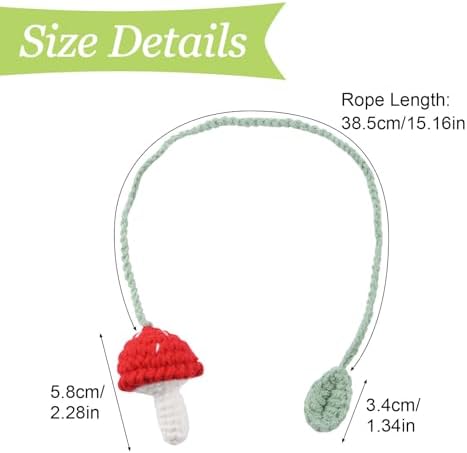 Mushroom Curtain Tieback 4Pcs Window Drape Rope Holdbacks - Image 2