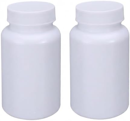 2PCS 200ML 6.8OZ White Empty Plastic Bottles by Unknown