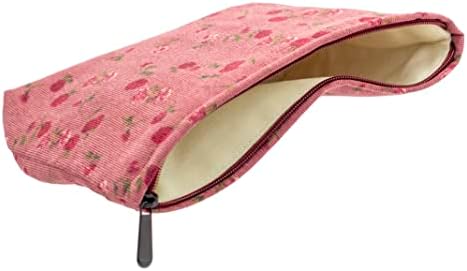 PAZIMIIK Makeup Bag Large Zipper Corduroy Make Up Pouch - Image 4