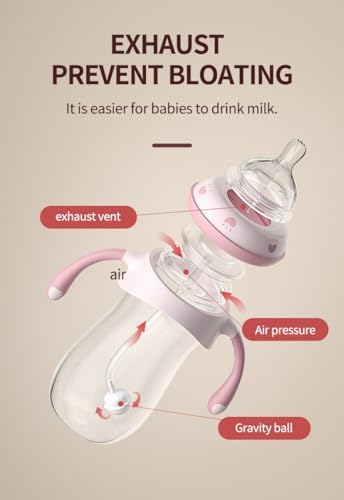 Oberni Baby Bottles, Weighted Straw Toddler Milk Bottles - Image 5
