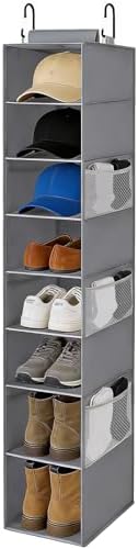Hanging Shoe Organizer for Closet, 8-Shelf Hanging Storage by VERONLY