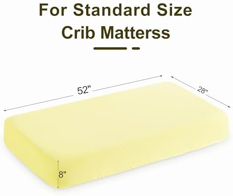 NTBAY 2 Pack Muslin Cotton Crib Sheets, Soft and Breathable Double Layer 28x52 - Image 6