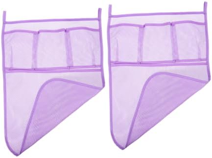 2pcs Mesh Bath Toy Organizer for Baby Hanging Shower Caddy Multiple by SWOOMEY