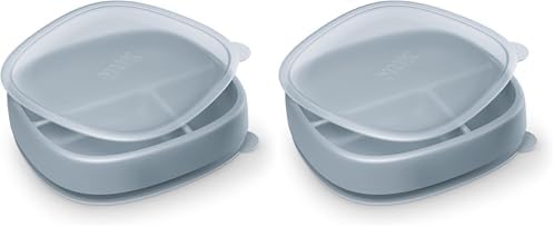NUK Suction Plate | with Lid | Pack of 2 | by NUK
