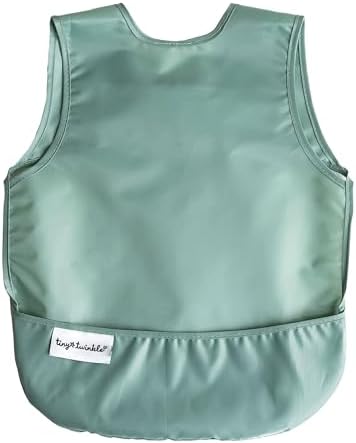 Tiny Twinkle Mess Proof Baby Bibs | 2 Pack Waterproof Toddler Bib - Image 5