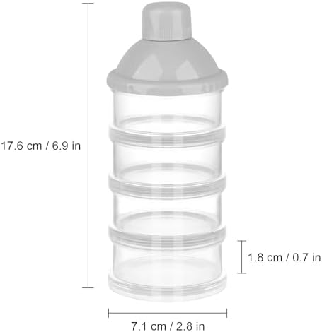Accmor Formula Dispenser On The Go, 4 Compartments Stackable Formula Container - Image 7