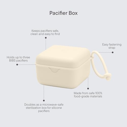 BIBS Pacifier Box with Loop for Storing & Carrying Soothers | 100% BPA Free - Image 2