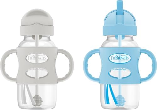 Dr. Brown's Milestones Wide-Neck Sippy Straw Bottle by Unknown