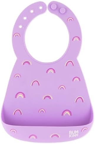 Bumkins Bibs, Silicone Pocket for Babies, Baby Bib for Girl or Boy, for 6-24 by Bumkins
