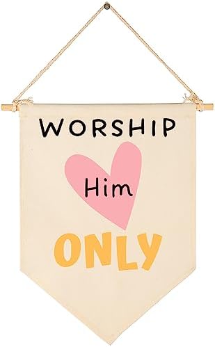 The 10 Commandments Sign-God's Rules-Bible Verse Decor-Pennant Flag Gifts by Sioial