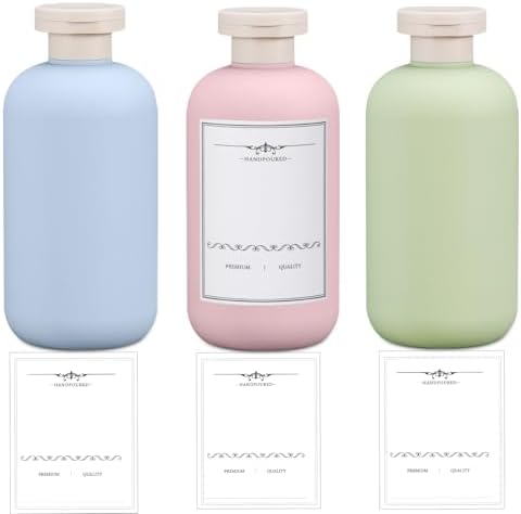 Travel Shampoo Bottle, Empty Plastic Squeeze Bottles 10oz by UMETASS