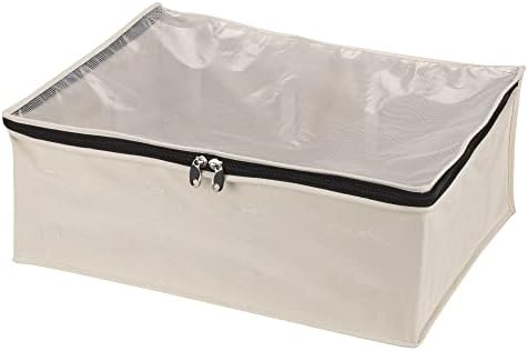 Household Essentials 3364-1 Cotton Canvas Blanket Storage Bags | Natural by HouseholdEssentials