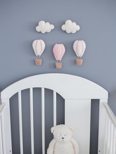 GLACIART ONE Hot Air Balloon & Cloud Decoration | Hanging Wall Decor, Bedroom - Image 4