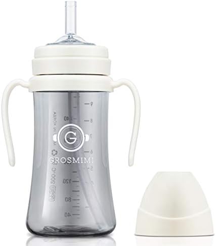GROSMIMI Baby Straw Cup, Spill-Proof PPSU Sippy Cup by GROSMIMI