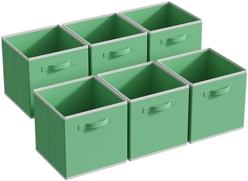 MAX Houser 6 Pack Foldable Fabric Storage Bins by MAXHouser