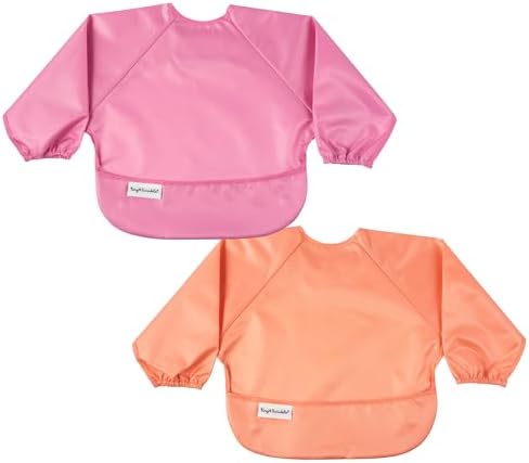 Tiny Twinkle Long Sleeve Bib for Babies & Toddlers | 2-Pack Waterproof Smock by TinyTwinkle