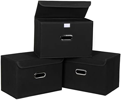 Fabric Foldable Collapsible Storage Cube Bin Organizer Basket by SEVENDOME