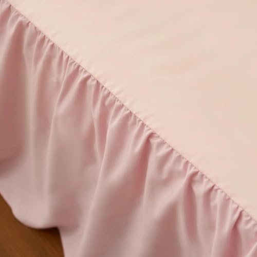 Crib Skirt Dust Ruffle 14" Drop, Fits 28" x 52" - Image 2
