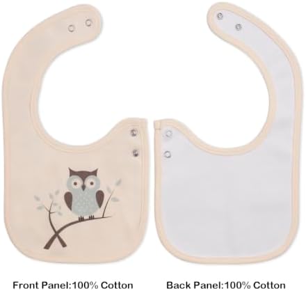 Maiwa 6 Pack Waterproof Cotton Baby Bibs - Image 5