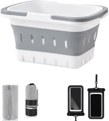 Handheld Foldable Bathroom Bath Storage Basket by Unknown