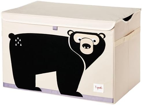 3 Sprouts Large Toy Chest, Lid and Handles, Collapsible Bin by 3Sprouts