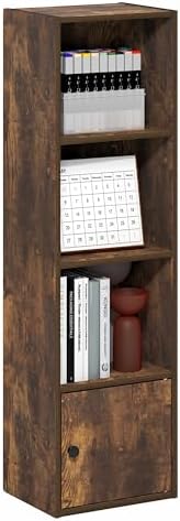 Furinno LUDER Book Shelf, 4-Tier Bookshelf by Furinno-FitsYourSpaceFitsYourBudget