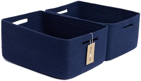 MiniArk Large Storage Baskets for Shelves, Baby Nursery, Toy Baskets Box by MiniArkStorageBasketsHome