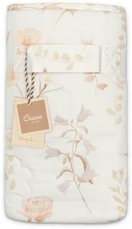 Crane Baby Wildflower Quilted Storage Basket, Cotton Fabric Basket - Image 7